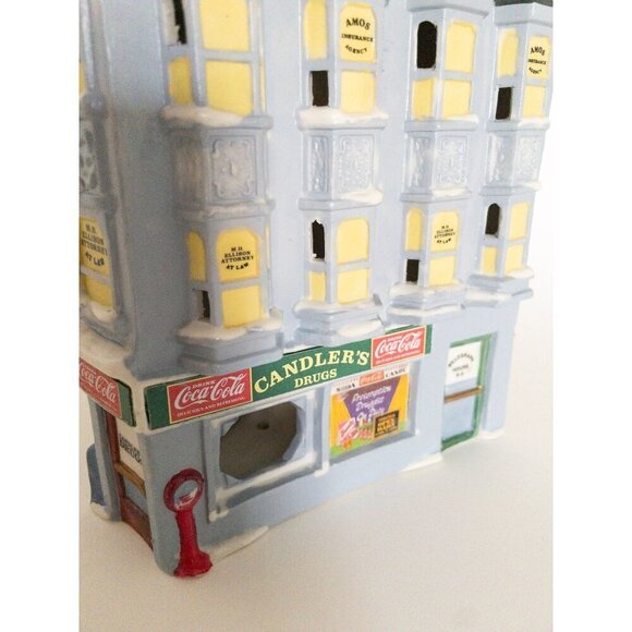 1909 Pender Block Ceramic Coca-Cola Building Collectible Holiday House - Picture 10 of 11